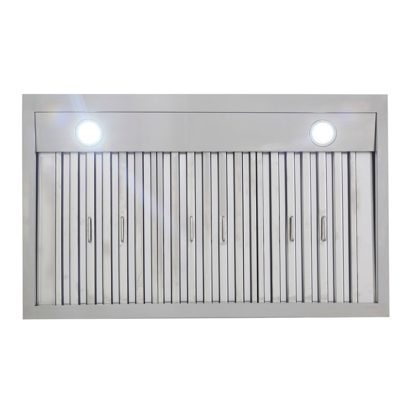 Kucht Professional 30" 900 CFM Wall Mount Range Hood in White, Digital Controls, KRH3015-W