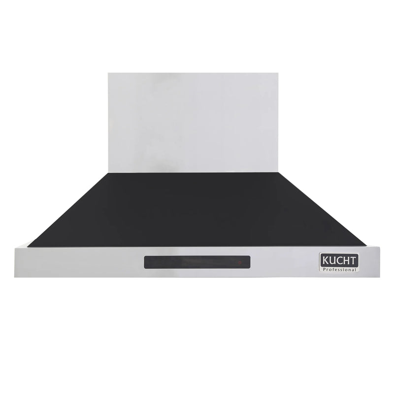 Kucht Professional 48" 1200 CFM Wall Mount Range Hood in Black, Digital Controls, KRH4815-K