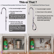 FORNO ACQUA 33 in. Drop-In/Undermount 3-Level Workstation with Retractable Faucet & Glass Rinser