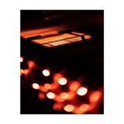 Kokomo Grills 32” Professional Built-In Gas Grill with ceramic sear briquette system and illuminated control knobs in stainless steel.