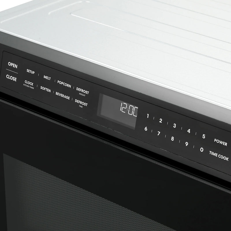 Cosmo 24" Haven Collection Microwave Drawer in Matte Black, 1.2 cu. ft., 1000W, Touch Controls, COS-12MWDBK-NH