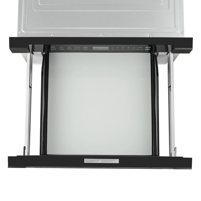 Cosmo 24" Haven Collection Microwave Drawer in Matte Black, 1.2 cu. ft., 1000W, Touch Controls, COS-12MWDBK-NH