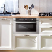 Cosmo 24" Built-In Microwave Drawer in Stainless Steel, 1000 Watts, 11 Power Levels, Automatic Presets, COS-12MWDSS