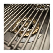 Kokomo Grills Professional Double Side Burner with dual 12,000 BTU brass burners and 304 stainless steel grates.