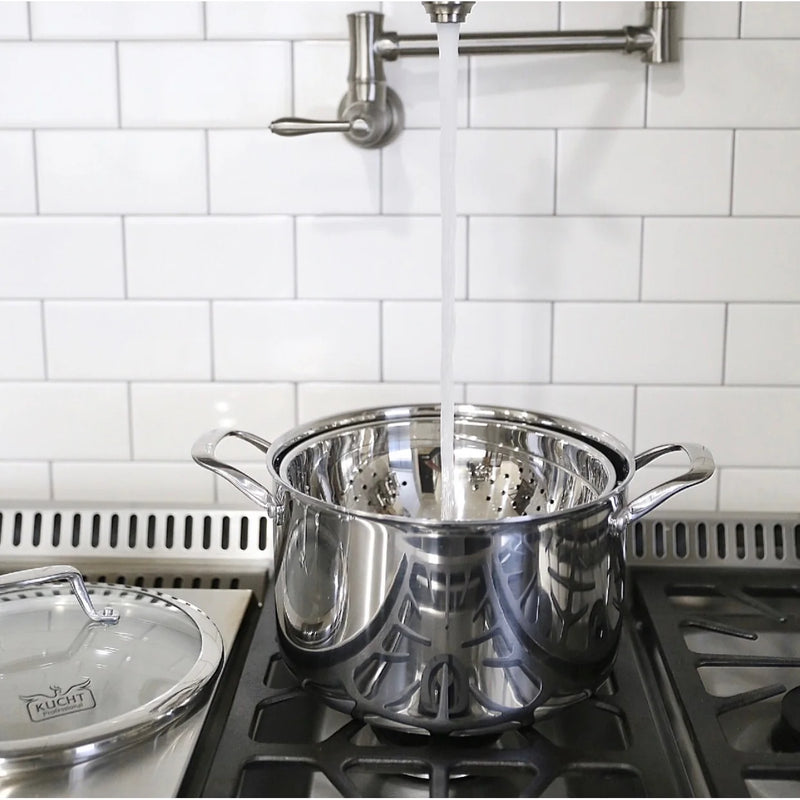 Kucht Culinary 3-Ply Stainless Steel 10 Piece Cookware Set, K16020