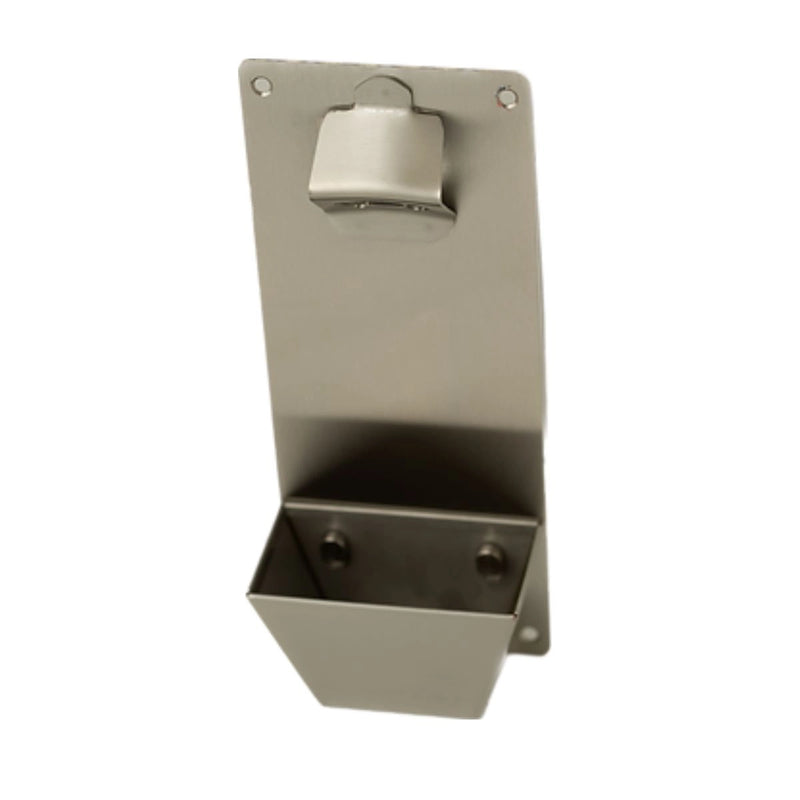 Kokomo Grills Bottle Opener and Cap Catcher - KO-BTLOPNR stainless steel wall-mount with detachable cap catcher for outdoor use
