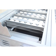 Kokomo Grills 40” Professional Built in Gas Grill with ceramic sear burning briquette system and stainless steel construction.