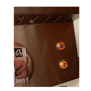 Kokomo Grills Replacement LED or Interior Light Control Switch KO-LED-SWITCH with illuminated round stainless steel buttons for outdoor grills.
