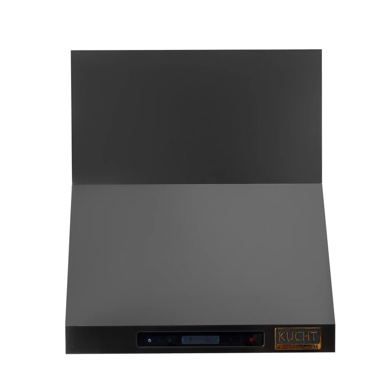 Kucht Professional 30" 900 CFM Wall Mount Range Hood in Titanium Stainless Steel, Digital Controls, KRH303A-C