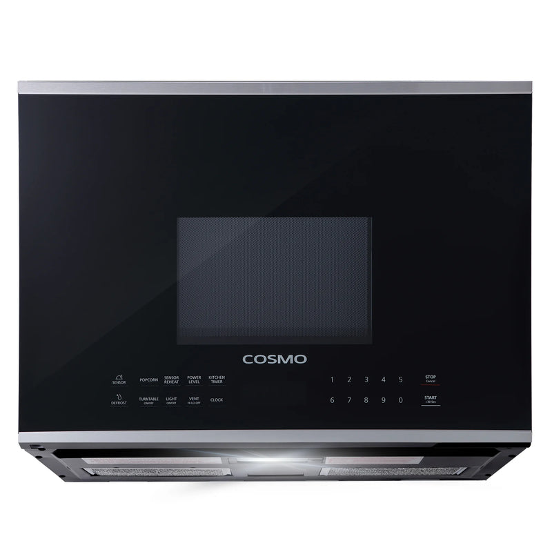 Cosmo 24" Over-the-Range Microwave in Stainless Steel, 1000W, Sensor Reheat and Cook, COS-2413ORM1SS