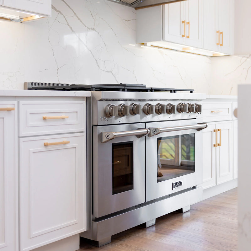 Kucht Professional 48" 6.7 cu ft. Propane Gas Range in Stainless Steel, KFX4800X/LP-S