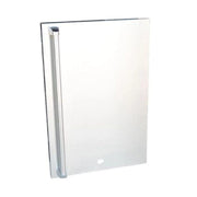 Kokomo Grills Fridge Door Sleeve KO-FDS in stainless steel with vertical handle, fits classic series fridge with left or right swing door options.