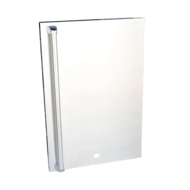 Kokomo Grills Fridge Door Sleeve KO-FDS in stainless steel with vertical handle, fits classic series fridge with left or right swing door options.