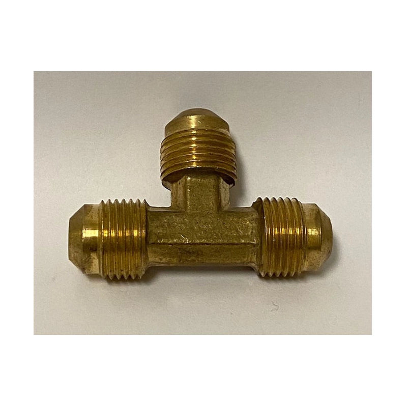 Kokomo Grills 3/8 Inch Flare Fitting Tee KO-05-44-6 brass 3-way connector for BBQ grill and side burner gas hookups