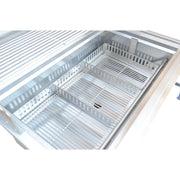 Kokomo Grills 32” Built in Charcoal Grill with 304 stainless steel construction and adjustable charcoal tray for precise heat control.