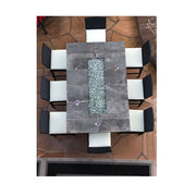 Kokomo Grills Rattan Outdoor Bar Stools with footrest 2 Pack, black wicker with white cushions, 30” seat height for outdoor bars.