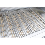 Kokomo Grills 5 Burner 40 Inch Cart Model BBQ Grill with 304 stainless steel sear burning briquette grill grates and locking caster cart