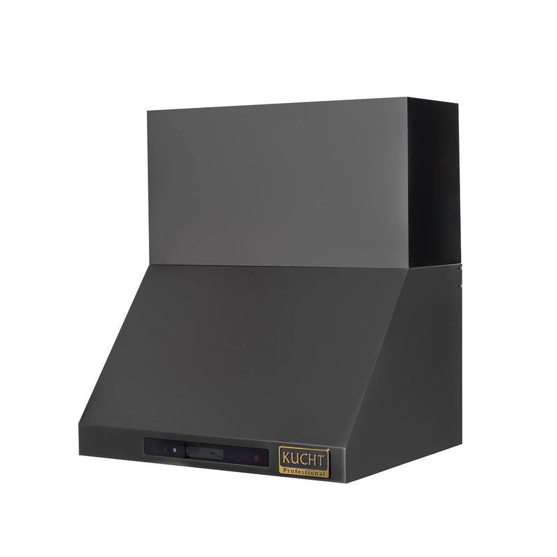 Kucht Professional 30" 900 CFM Wall Mount Range Hood in Titanium Stainless Steel, Digital Controls, KRH303A-C