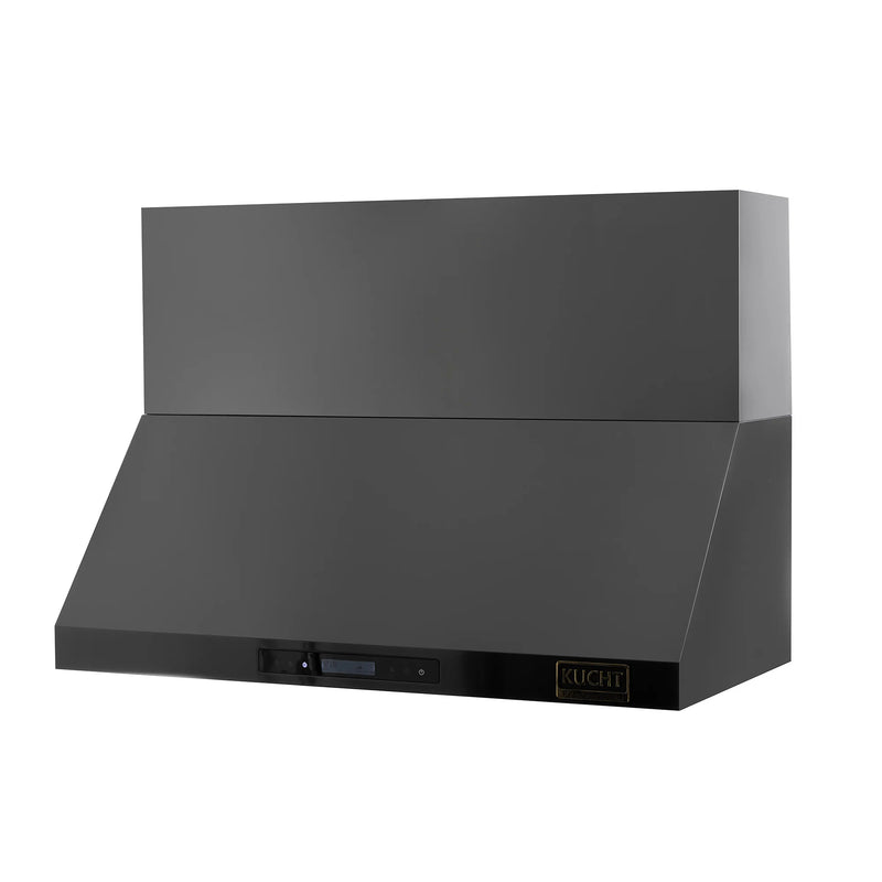 Kucht Professional 48" 1200 CFM Wall Mount Range Hood in Titanium Stainless Steel, Digital Controls, KRH483A-C