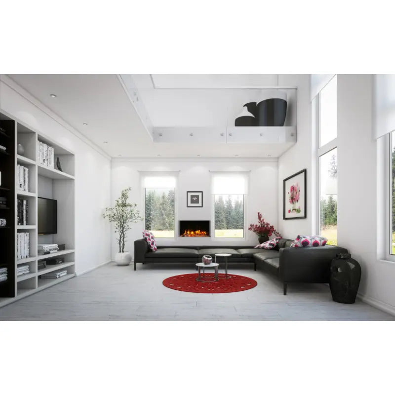 Amantii Panorama Tru View Slim 30" 3-Sided Built In Indoor/Outdoor Electric Fireplace