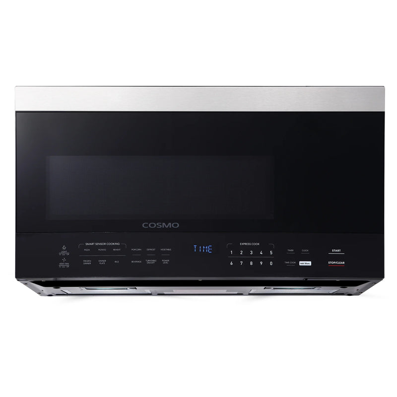 Cosmo 30" Over-the-Range Microwave in Stainless Steel, 1000W, Sensor Reheat and Cook, COS-3016ORM1SS