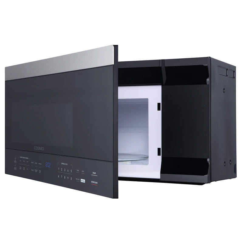 Cosmo 30" Over-the-Range Microwave in Stainless Steel, 1000W, Sensor Reheat and Cook, COS-3016ORM1SS