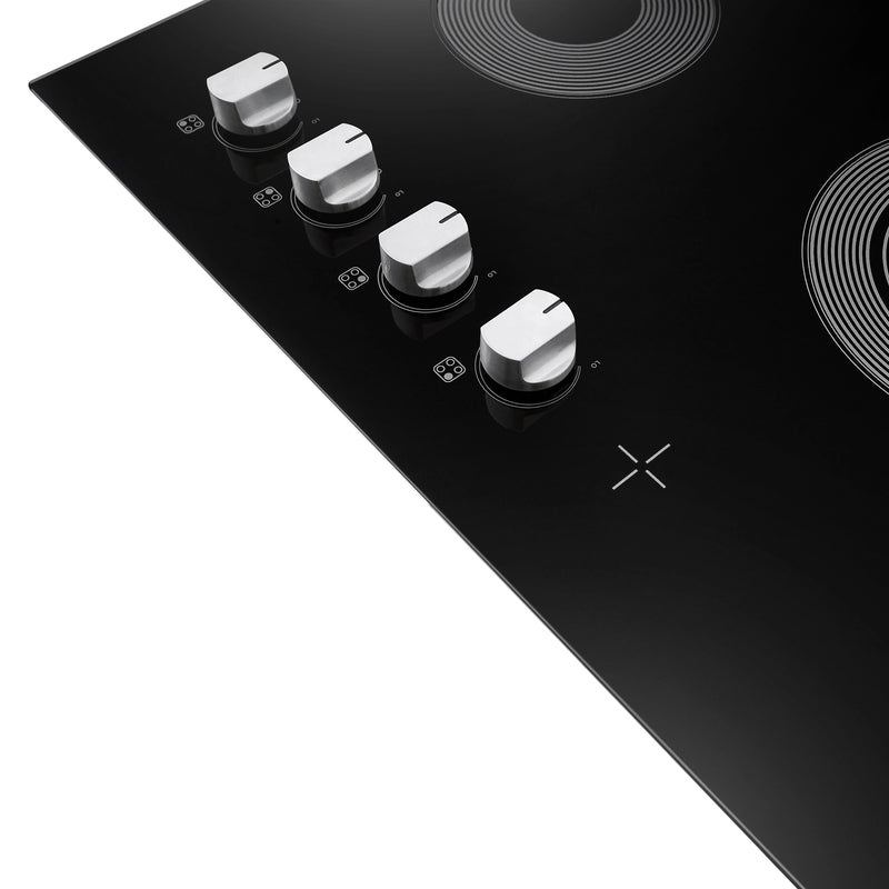 Cosmo 30" Electric Cooktop in Black, 4 Burners, Dual Zone Elements, COS-304ECC