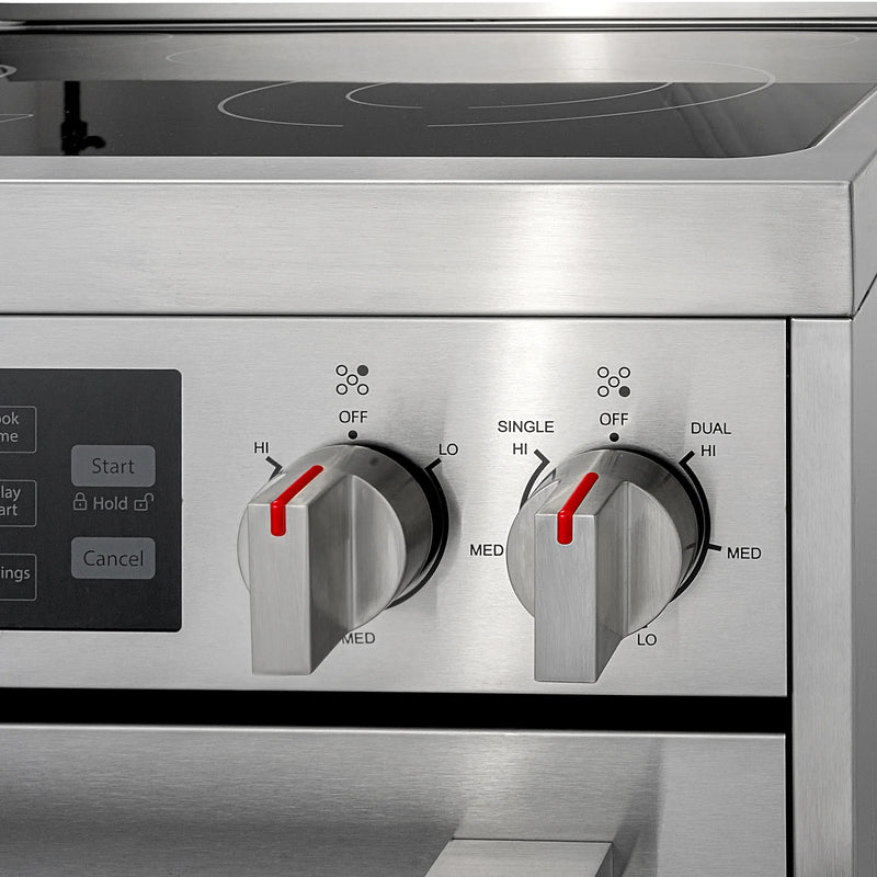 Cosmo 30" Vista Collection 5.0 cu. ft. Freestanding Electric Range in Stainless Steel, True Convection, 5 Burners, COS-305AERC