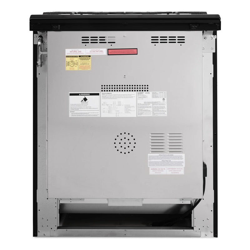 Cosmo 30" Nebula Collection 5.0 cu. ft. Freestanding Gas Range in Stainless Steel, Convection Oven, 5 Sealed Burners, COS-305AGC