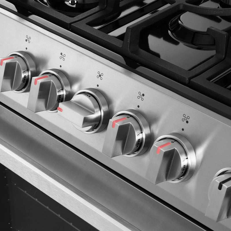 Cosmo 30" Nebula Collection 5.0 cu. ft. Freestanding Gas Range in Stainless Steel, Convection Oven, 5 Sealed Burners, COS-305AGC