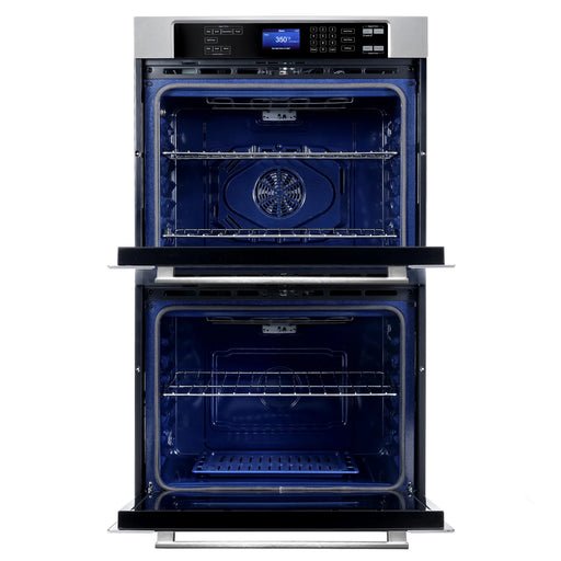 Cosmo 30" Haven Collection Double Electric Wall Oven in Stainless Steel, True Convection, Self-Cleaning, COS-30EDWC