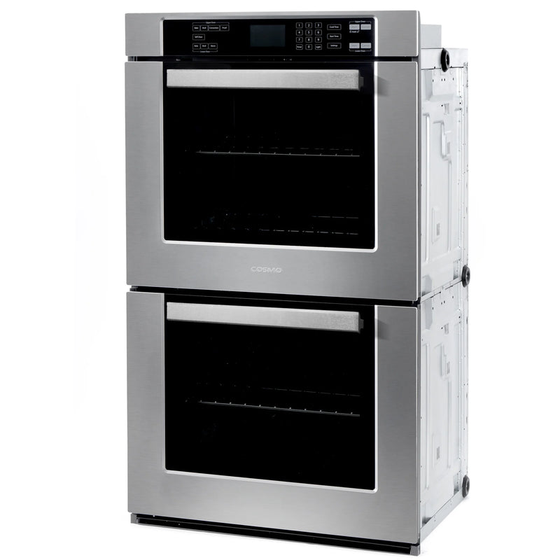 Cosmo 30" Haven Collection Double Electric Wall Oven in Stainless Steel, True Convection, Self-Cleaning, COS-30EDWC