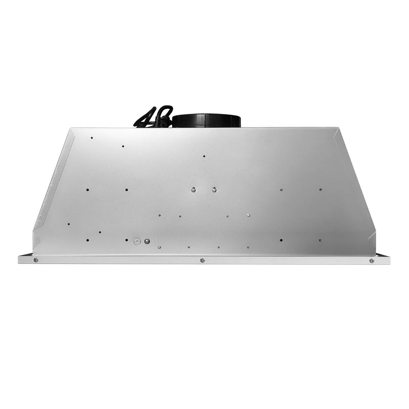 Cosmo 30" Lumin Collection Ducted Insert Range Hood in Stainless Steel, 380 CFM, LED Lights, COS-30IRHP