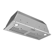Cosmo 30" Lumin Collection Ducted Insert Range Hood in Stainless Steel, 380 CFM, LED Lights, COS-30IRHP