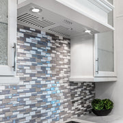 Cosmo 30" Lumin Collection Ducted Insert Range Hood in Stainless Steel, 380 CFM, LED Lights, COS-30IRHP