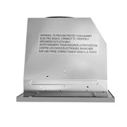 Cosmo 30" Lumin Collection Ducted Insert Range Hood in Stainless Steel, 380 CFM, LED Lights, COS-30IRHP