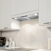 Cosmo 30" Lumin Collection Ducted Insert Range Hood in Stainless Steel, 380 CFM, Touch Controls, COS-30IRHS