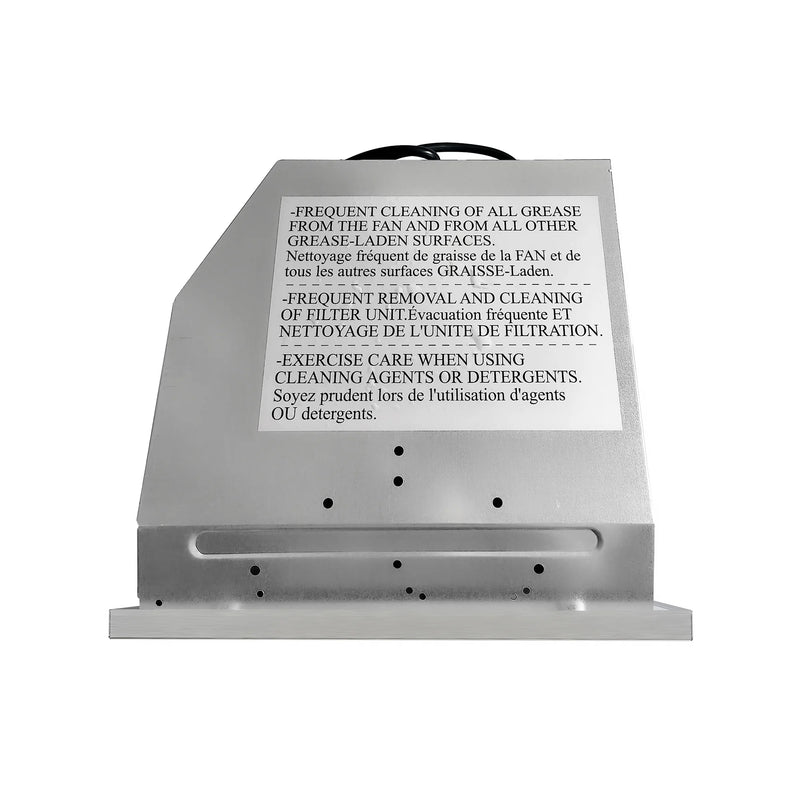 Cosmo 30" Lumin Collection Ducted Insert Range Hood in Stainless Steel, 380 CFM, Touch Controls, COS-30IRHS