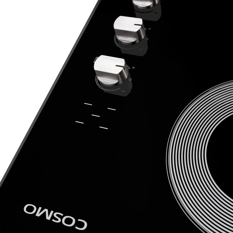 Cosmo 36" Electric Ceramic Glass Cooktop in Black, 5 Burners, Dual Zone Elements, COS-365ECC