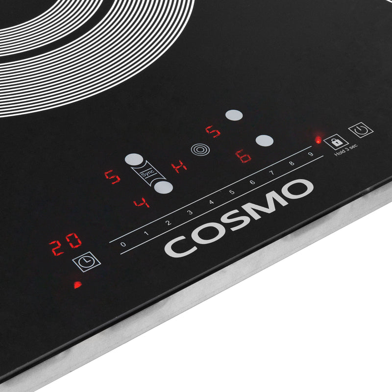 Cosmo 36" Electric Ceramic Glass Cooktop, 5 Burners, Triple Zone Element, Sync Burners, COS-365TBECC