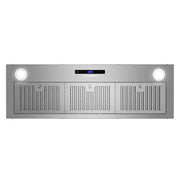 Cosmo 36" Lumin Collection Insert Range Hood in Stainless Steel, 380 CFM, Touch Controls, LED Lights, COS-36IRHS