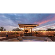 Kokomo Grills Key Largo Outdoor Kitchen with built-in BBQ grill and 15x15 patio cover in stainless steel modular design.