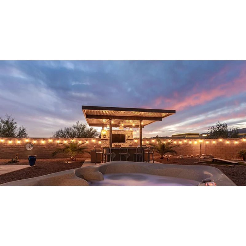 Kokomo Grills Key Largo Outdoor Kitchen with built-in BBQ grill and 15x15 patio cover in stainless steel modular design.