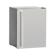 Kokomo Grills Pro Built-In Outdoor Kitchen Refrigerator with stainless steel door, temp control, and key lock, 4.6 cu ft capacity.