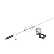 Kokomo Grills Professional Now We're Grilling Kombo Pack rotisserie stainless steel rod with black handle and electric motor kit
