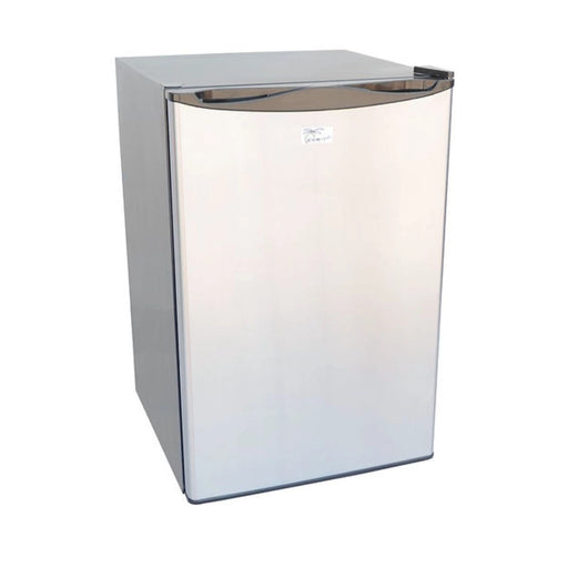 Kokomo Grills Built-In Outdoor Kitchen Refrigerator with 4.6 cu ft stainless steel door, temp control, soda rack, and lights