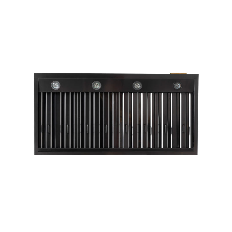 Kucht Professional 48" 1200 CFM Wall Mount Range Hood in Titanium Stainless Steel, Digital Controls, KRH483A-C