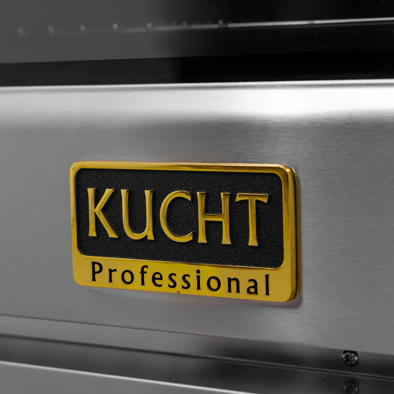 Kucht Professional 48" 6.7 cu ft. Propane Gas Dual Fuel Range with Gold Accents, KXP48-GL/LP