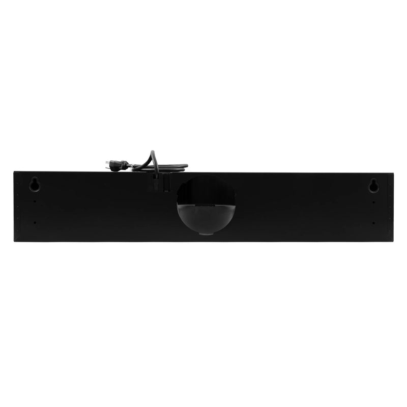 Cosmo 30" Delta Collection Under Cabinet Range Hood in Matte Black, 3-Speed Motor, LED Lights, COS-5MU30-BK
