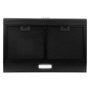 Cosmo 30" Delta Collection Under Cabinet Range Hood in Matte Black, 3-Speed Motor, LED Lights, COS-5MU30-BK